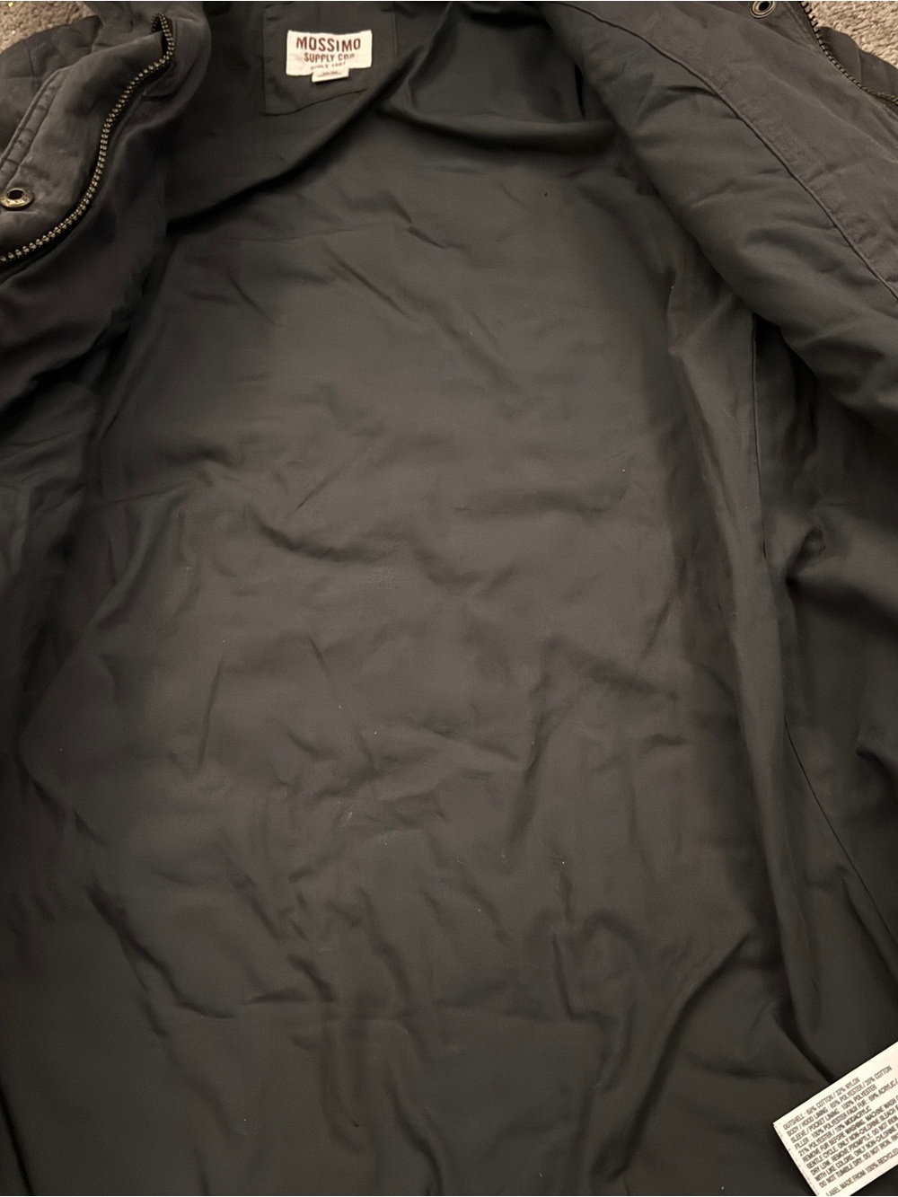 Mossimo Supply Co. Hooded Utility Jacket Winter Charcoal - Picture 13 of 16